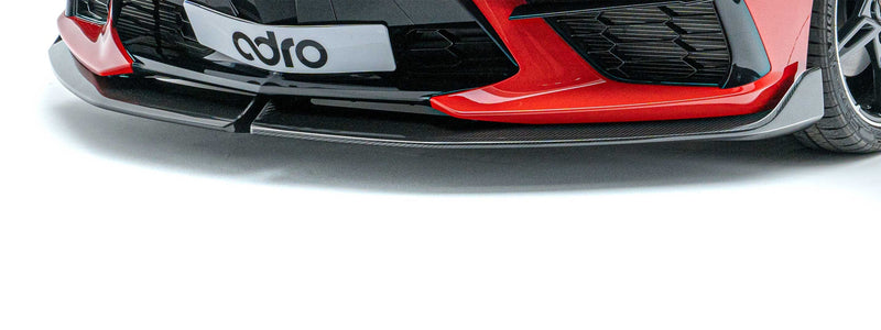 Corvette C8 Prepreg Carbon Fiber Front Lip - ADRO 