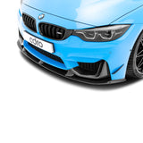 BMW M3 F80 & M4 F82 Carbon Fiber Front Bumper Canard - ADRO 