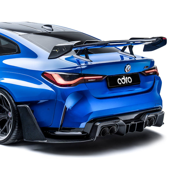 BMW G82 M4 AT-R3 Dry Carbon Fiber Swan Neck Wing 2020+