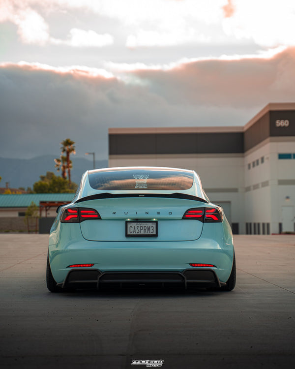 Tesla Model 3 Carbon Fiber Spoiler V2 2019+