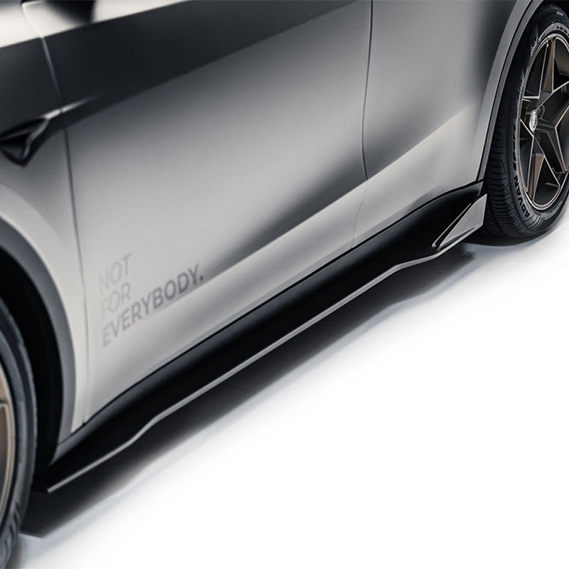 Tesla Model Y V2 Carbon Fiber Side Skirts 2022+